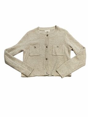 MARLED sparkly gold cardigan